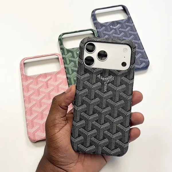 Goyard Leather-Feel Fabric Case