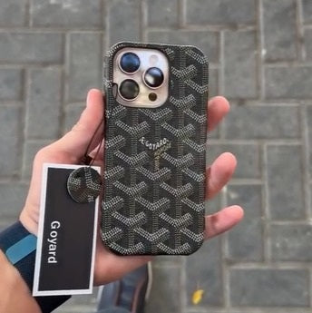 Goyard Leather-Feel Fabric Case