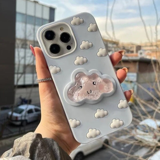 3D Cloud Aqua Floating Adorable Case