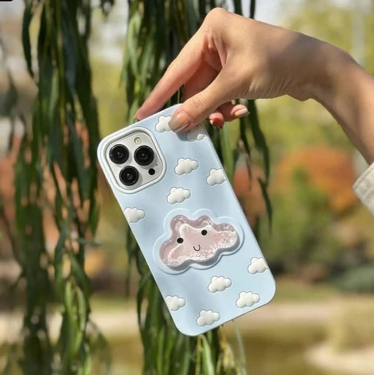 3D Cloud Aqua Floating Adorable Case