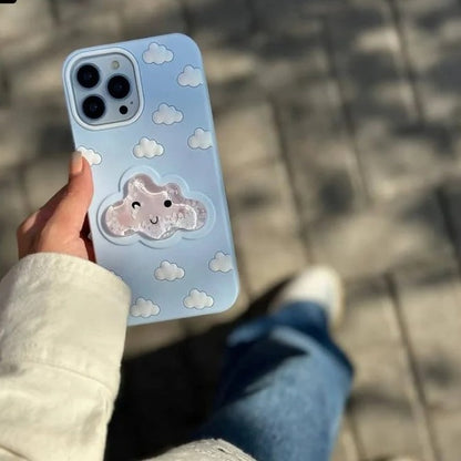 3D Cloud Aqua Floating Adorable Case