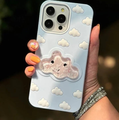 3D Cloud Aqua Floating Adorable Case