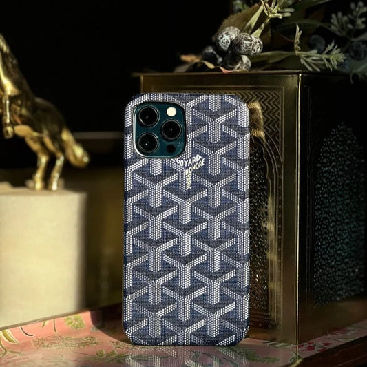 Goyard Leather-Feel Fabric Case