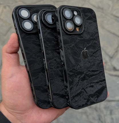 Velvet Black Alcantara Textured Case Premium Quality
