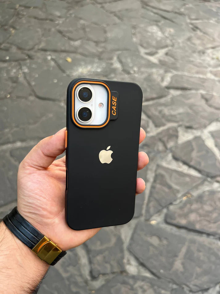 Orange Line Mint Black Case Premium Quality