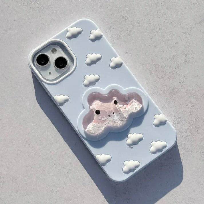 3D Cloud Aqua Floating Adorable Case