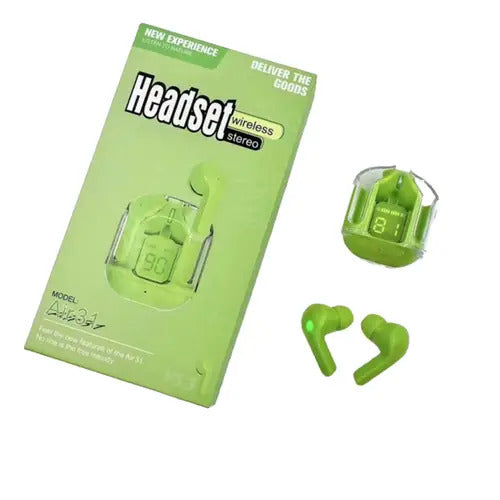 Air 31 Earbuds ENC | Wireless Crystal Earbuds with LED Display