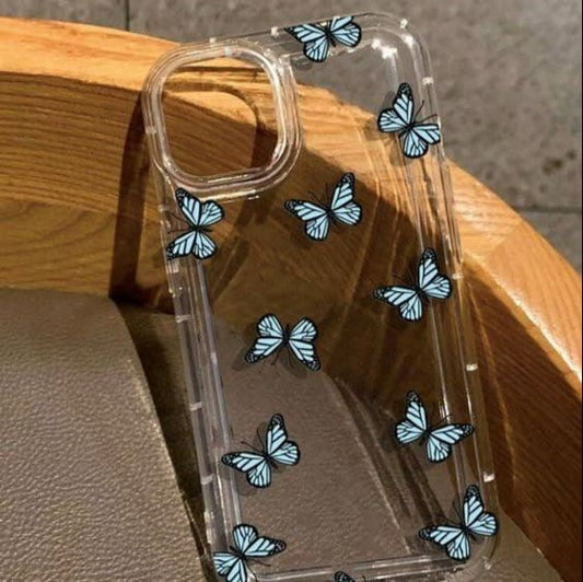 Blue Butter Fly Acrylic Case