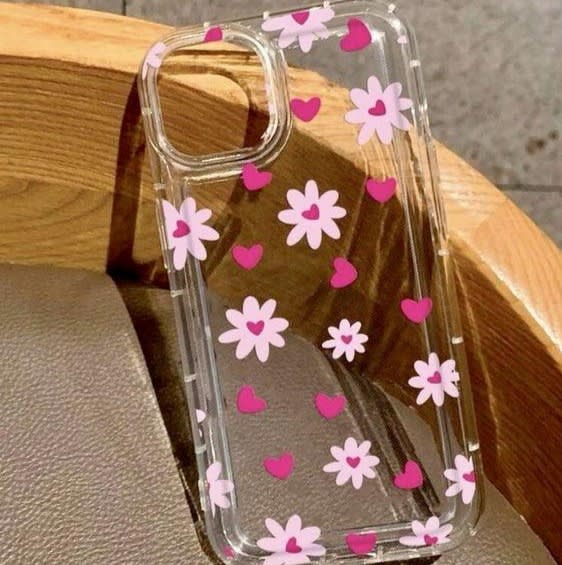 Flower Heart Acrylic Case