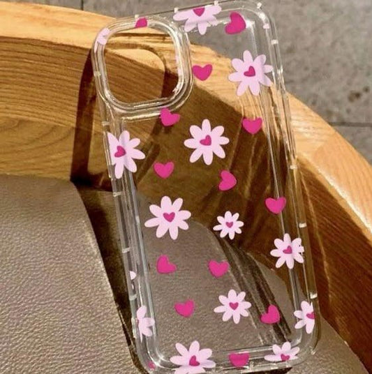 Flower Heart Acrylic Case